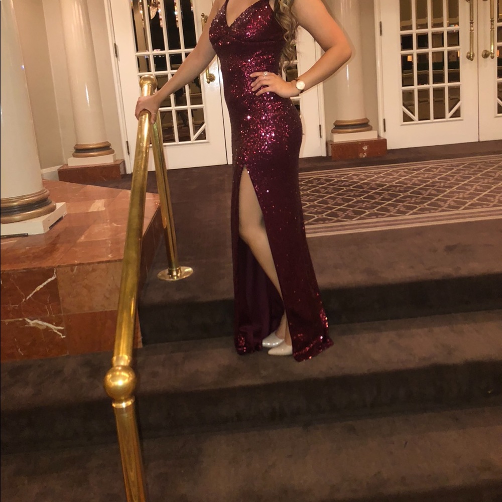 Champagne sequins dress